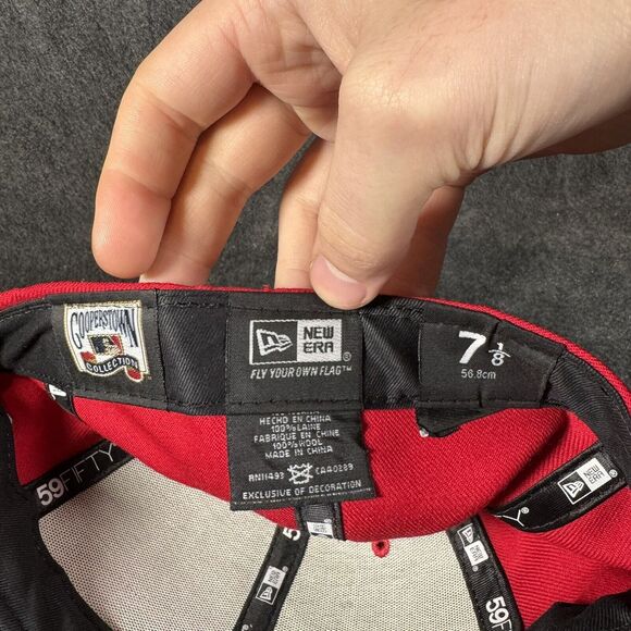 California Angels New Era 59Fifty Cooperstown Collection Men’s Fitted Hat 7 1/8 - Picture 6 of 7